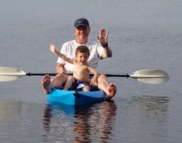 Noah and I Kayaking